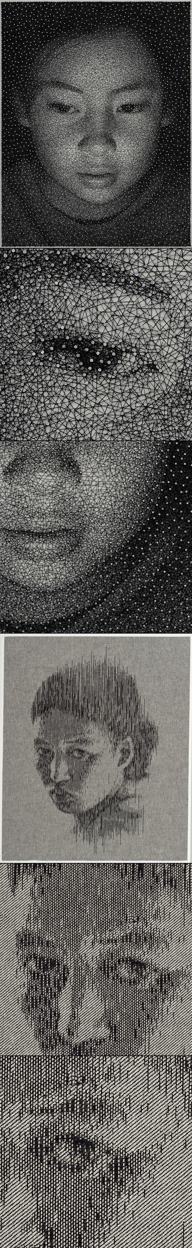 Portraits with nails and strings!