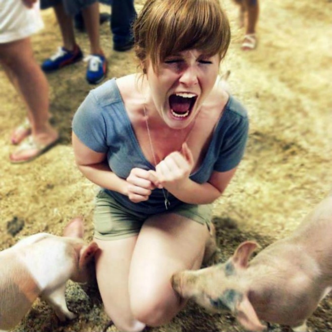 Scare of pigs