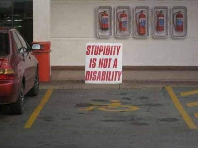 Every handicapped parking spot needs this extra sign.