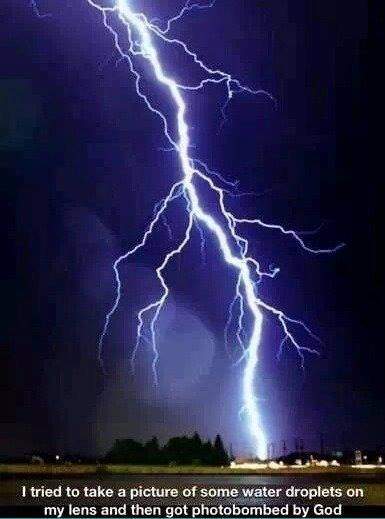 I tried to take a picture of some water droplets on my lens