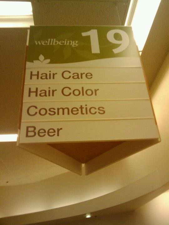 Things to help women look better in one store isle.