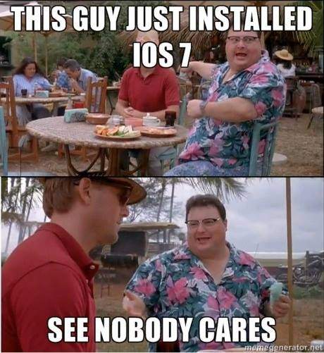 This guy just installed iOS 7 