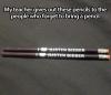 I love Justin Bieber pencil - My teacher gives out these pencils to the people who forget to bring a pencil 