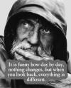 If is funny how day by day, nothing changes
