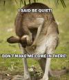Kangaroo quiver - I said be quiet ! Don