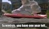 Scientist you have one year left to invent Hoverboard