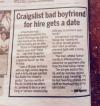 Craigslist bad boyfriend for hire gets a date